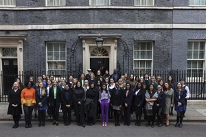 Sussex girls visit 10 Downing Street to celebrate International Women’s Day