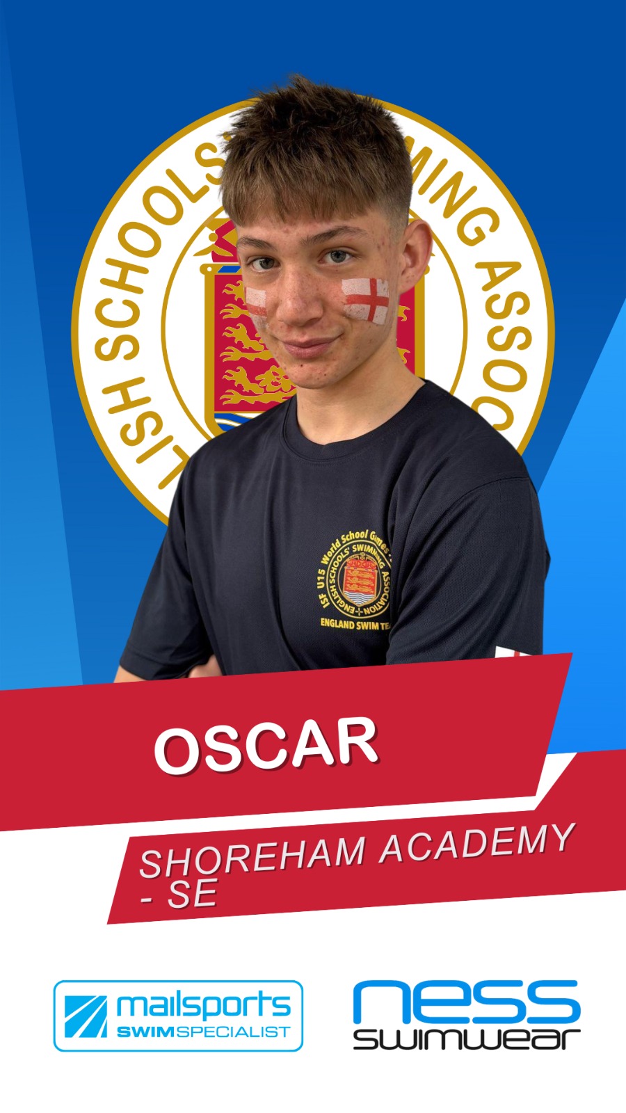 Year 9 Student Oscar Makes Waves for England at U15 Championships in Serbia