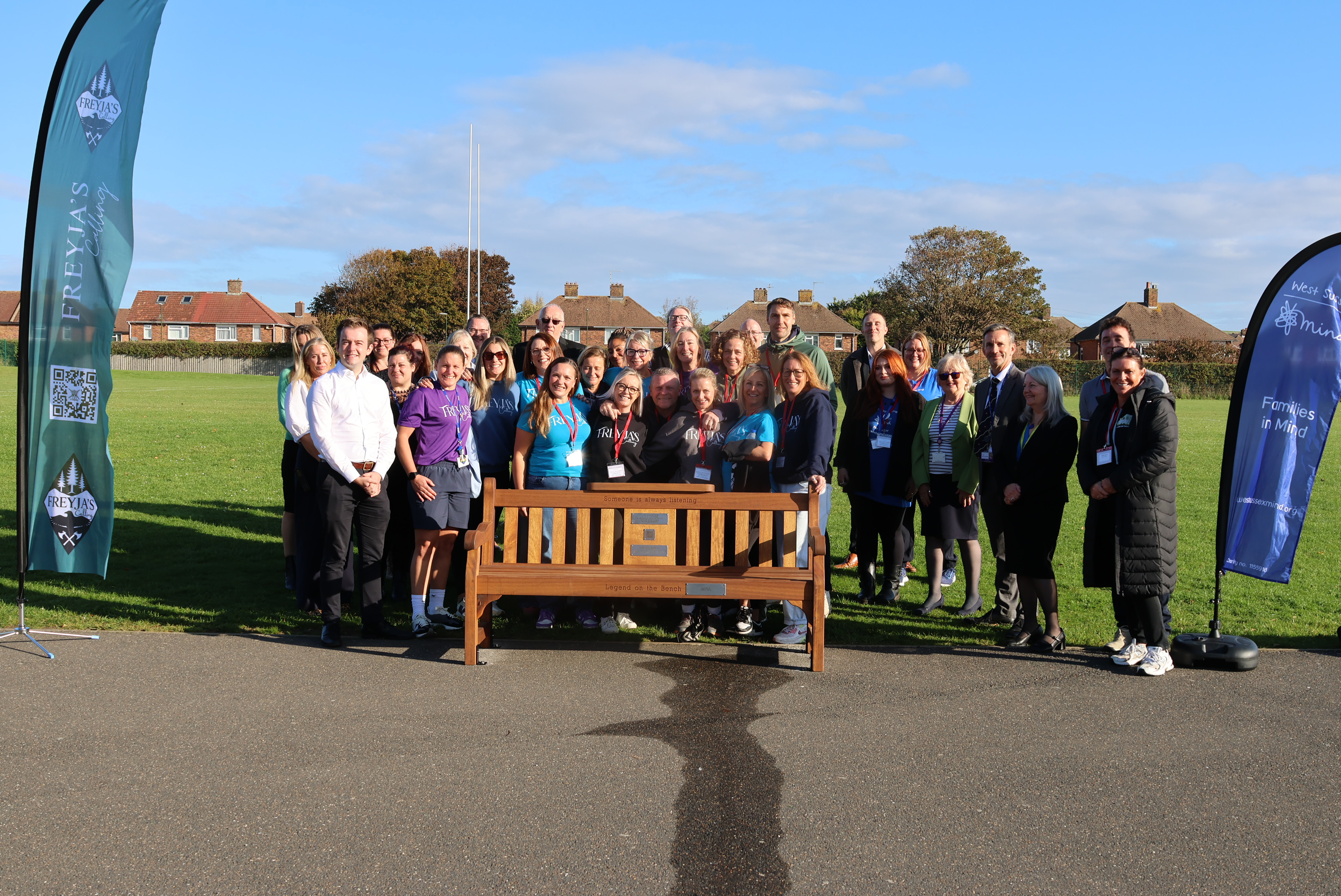 LOCAL MP VISITS SHOREHAM ACADEMY TO UNVEIL REFLECTION BENCH